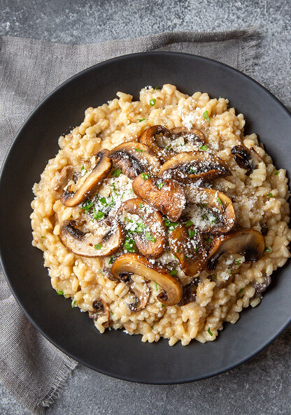Creamy Truffle Mushroom Risotto